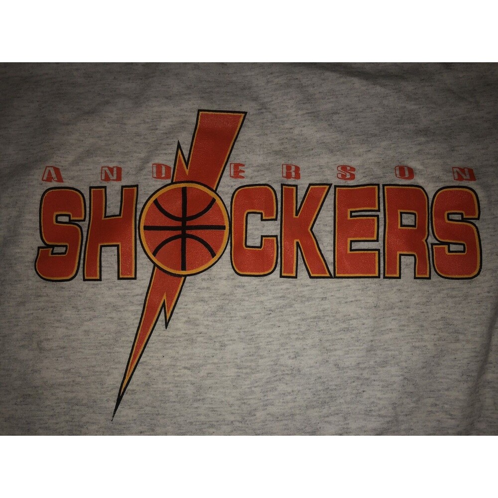 VTG 90s ANDERSON SHOCKERS T-Shirt American Major Basketball League Carolina XXL